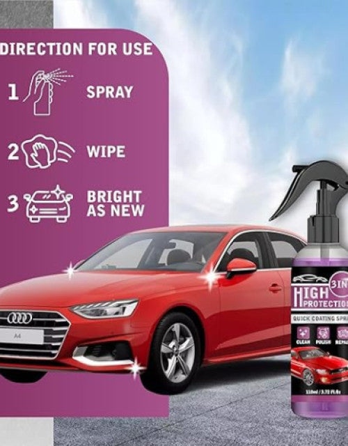 3 In 1 High Multipurpose Liquid Car & Bike Polish (Pack of 2)