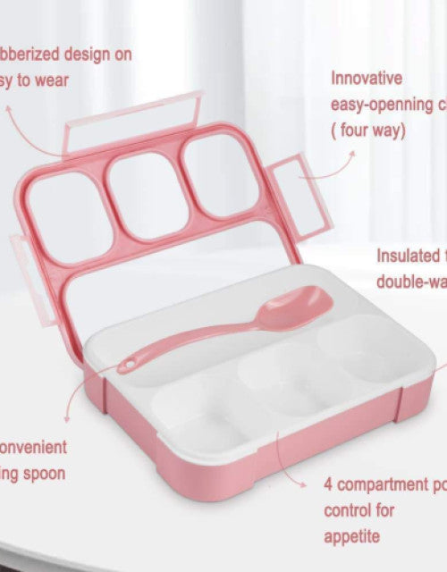 4 Compartment Bento Lunch Box for Kids Lunch Bento Box