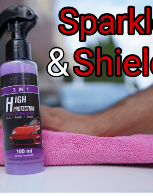 High Protection 3 in 1 Car Ceramic Coating Spray - Quick Car Wax Polish Spray (100 ML) (Pack of 2)